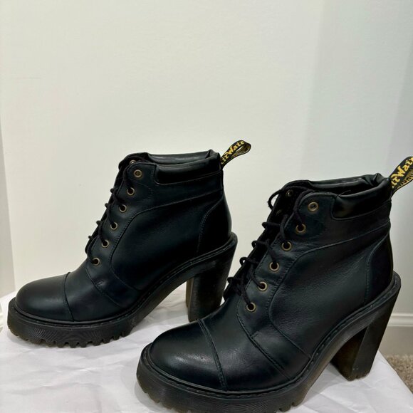 DR MARTENS JESY PLATFORM BLOCK HEEL BOOTS - Picture 6 of 8